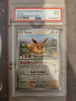 Pokemon Day 2025 Eevee Promo - PSA 9 - Image 1