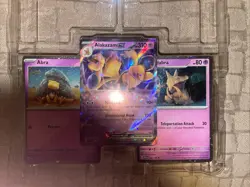 Pokemon TCG 151 Abra Kadabra Alakazam EX Black Star Promo Set of 3, NM Condition - Image 1