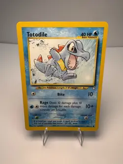 Totodile 80/111 Neo Genesis Unlimited Edition Pokemon TCG - Image 1