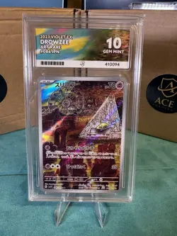 Pokemon Violet EX 2023 Drowzee 086/078 Japanese ACE 10 perfect subgrades 10's - Image 1