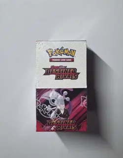 POKEMON TCG SCARLET & VIOLET DESTINED RIVALS HALF BOOSTER BOX **FACTORY SEALED** - Image 1