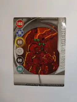 Bakugan Metal Gate Card - Turn Up The Heat BA424 3/18h 2008 - Image 1