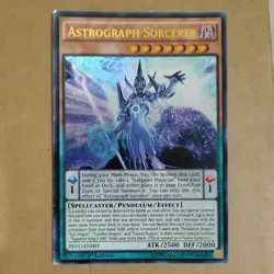 Yugioh Card TCG Astrograph Sorcerer PEVO-EN001 Ultra Rare 1st Edition Holo VLP - Image 1