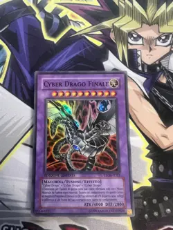 CYBER END DRAGON SUPER RARE ITALIAN STON-ENSE1 ITSE1 LIGHT PLAY YUGIOH - Image 1