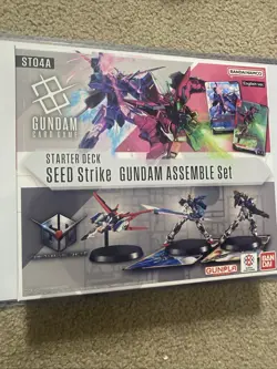SEALED Gundam Card Game Starter Deck Seed Strike Gundam Assemble Set ST04A TCG - Image 1