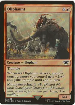 Oliphaunt 0139 Common MTG Lord of the Rings Middle Earth NM/MT - Image 1