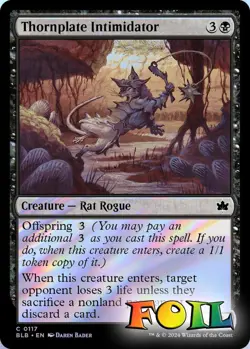 Thornplate Intimidator 0117 MTG Bloomburrow Common NP Foil - Image 1