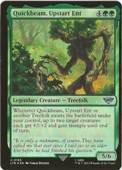 Quickbeam Upstart Ent 183 Uncommon MTG Lord of the Rings Middle Earth NM/M - Image 1