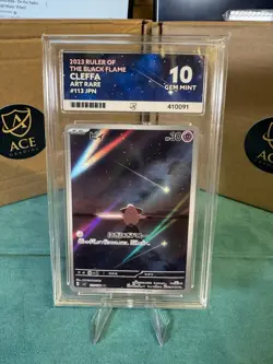 Cleffa AR - 113 / 108 - Ruler of the Black Flame sv3 - Japanese - ACE 10 Pokemon - Image 1
