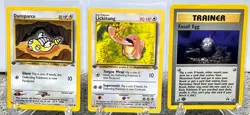 Pokemon (3) 1st Edition Neo Discovery & Jungle Lickitung, Dunsparce & Fossil Egg - Image 1