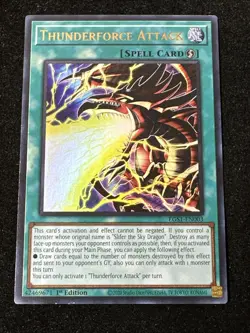 Yugioh Thunderforce Attack EGS1-EN003 Ultra Rare 1st Ed Nm - Image 1
