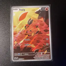 Pokemon TCG - Tepig - 096/086 - Illustration Rare - SV White Flare Pack Fresh NM - Image 1