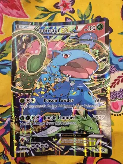 Venusaur EX XY123 JUMBO Black Star Promo Pokemon Card NM - Image 1