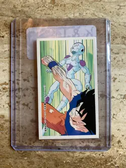 Vintage Dragon Ball Goku Vs. Frieza Trading Card In Protective Sleeve - Image 1