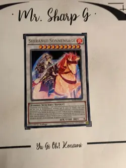 SHIRANUI-SONNENSAGE - 1. AUFLAGE RATE-DE047 DE Yu-Gi-Oh! CARD RARE KONAMI 2017 - Image 2