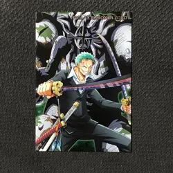 S0698 Rorono Zoro vs Pica R Holo No.17 Japanese One Piece Wafer Card - Image 1