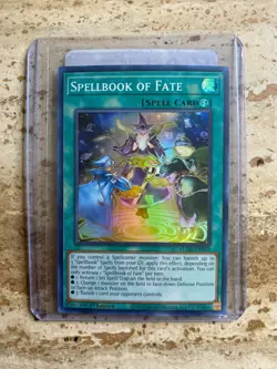 Yu-Gi-Oh! Spellbook Of Fate Spell Card Holofoil 1st Edition Konami Collectible - Image 1