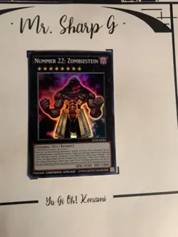 NUMMER 22: ZOMBIESTEIN - L.A. RATE-DESE1 DEUTSCH Yu-Gi-Oh! CARD HOLO SUPER RARE* - Image 3