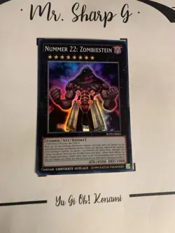 NUMMER 22: ZOMBIESTEIN - L.A. RATE-DESE1 DEUTSCH Yu-Gi-Oh! CARD HOLO SUPER RARE* - Image 4