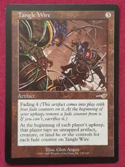 Magic The Gathering NEMESIS TANGLE WIRE artifact card MTG - Image 1