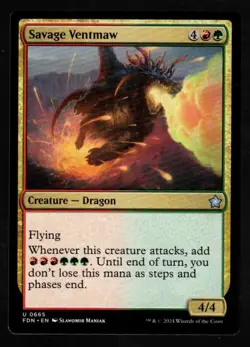 1 x Savage Ventmaw-Magic the Gathering-MTG-Foundations-Near Mint - Image 1