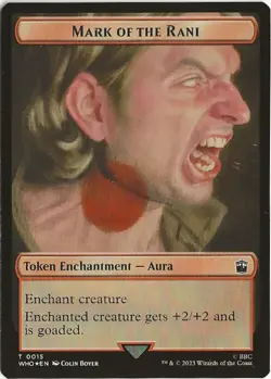 Mark of the Rani Land 15 Token MTG Universes Beyond: Doctor Who NM/M BBC - Image 1