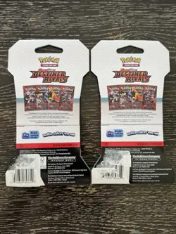 Pokemon Destined Rivals Booster Pack - 10 Cards / Pack New Sealed Lot of 2 - Image 2
