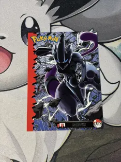 Pokemon Armored Mewtwo Silver Holo Team Rocket Peru Exclusive Card - Image 1