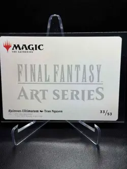 Ruinous Ultimatum Art Card (Gold-Stamped Signature) - Art Series: FINAL FANTASY - Image 2