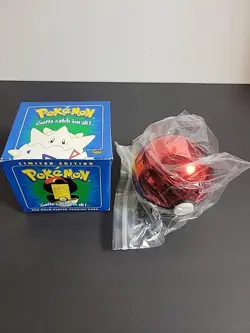 1999 Burger King Sealed Togepi Pokemon Ball & 23K Gold Trading Card, Blue Box. - Image 5