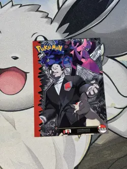 Pokemon Giovanni Mewtwo & Persian Silver Holo Team Rocket Peru Exclusive Card - Image 1