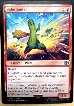 MTG Final Fantasy 0153 Sabotender Creature Plant COMMON - Image 1