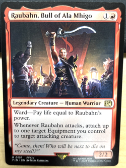 MTG Final Fantasy 0151 Raubahn Bull of Ala Mhigo Legendary Creature RARE - Image 1