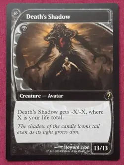 Magic The Gathering MYSTERY BOOSTER 2 MB2 DEATH'S SHADOW black card MTG - Image 1