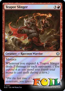 Teapot Slinger 0157 MTG Bloomburrow Uncommon NP Foil - Image 1