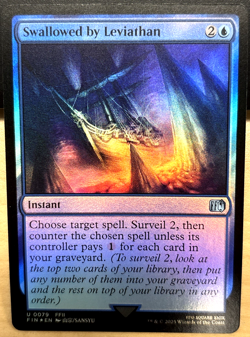 MTG Final Fantasy 0079 Swallowed by Leviathan Instant UNCOMMON Foil - Image 1