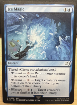 MTG Final Fantasy 0056 Ice Magic Instant COMMON - Image 1
