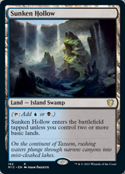 mtg magic sunken hollow ENGLISH depression engloutie commander innistrad - Image 1