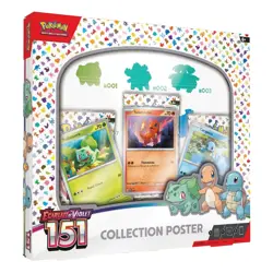 Pokemon Coffret Poster 151 - EV3.5 - Starter Kanto - VF Neuf Scelle - Image 1