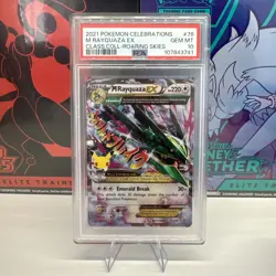Rayquaza Pokemon 25th Anniversary Mega M Ex 76/108 Celebrations PSA 10 - Image 1