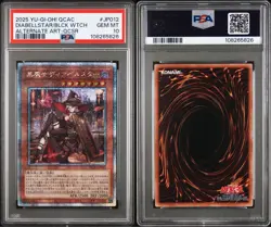 YuGiOh PSA10 Diabellstar the Black Witch 25th QCAC Quarter Century Secret Rare - Image 3