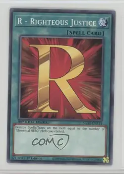 R - Righteous Justice 1st Ed. YuGiOh Speed Duel GX: Midterm Paradox 11rl - Image 1