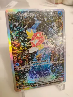 "CustomMade"High Quality,Textured Holo ,Magikarp Waterfall "Display-card" - Image 1
