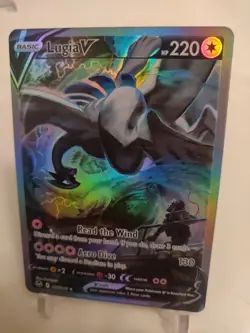 *Custom-made* High Quality,Textured Holo, Lugia V"Display Card" - Image 2