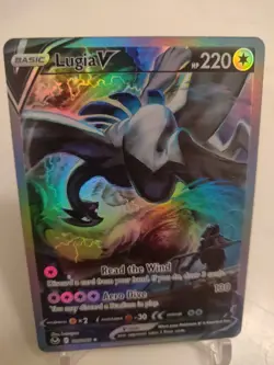 *Custom-made* High Quality,Textured Holo, Lugia V"Display Card" - Image 3