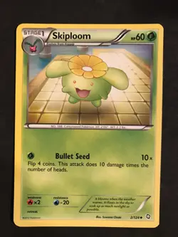 Pokemon TCG Card 2012 Dragons Exalted - Skiploom 2/124 - Image 1