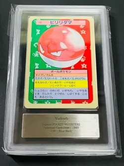 Ars9 Pokemon Carddass Top Sun Blue Back No.100 Biriridama 1997 Card Voltorb Appr - Image 1