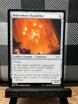MTG TCG: Malevolent Chandelier 252, Duskmourn: House Of Horror - Image 1