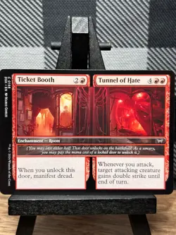 MTG TCG: Ticket Booth // Tunnel of Hate 158, Duskmourn: House of Horror - Image 1
