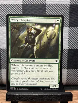 MTG TCG: Wary Thespian 235, Foundations - Image 1